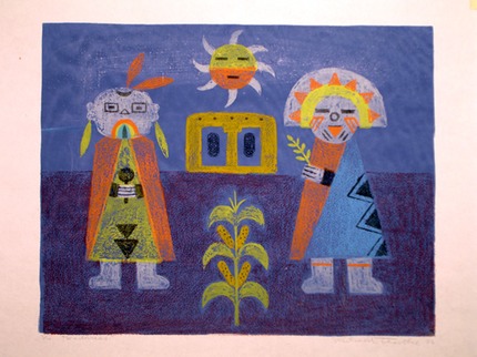 DSC00248.JPG Kachinas* 1986 19 3-4 x 15 3-4 Silkscreen (8x6) $1500.00