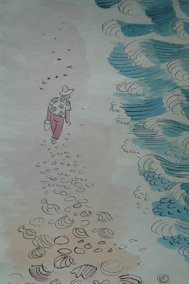 Shell Coll (Pen & Ink & Watercolor) 1950's